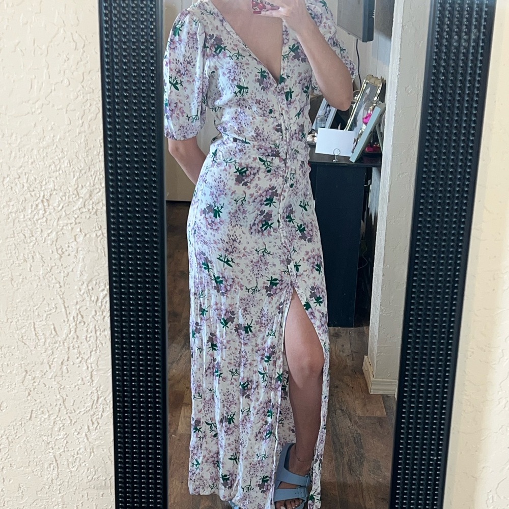 BYTIMO Floral Ruched Maxi Dress | NWT | Size Small - Picture 9 of 9